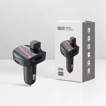 

High Quality QC3.0 2.4A USB Charger FM Transmitter Wireless In-Car MP3 Player Bluetooth Radio FM Transmitter