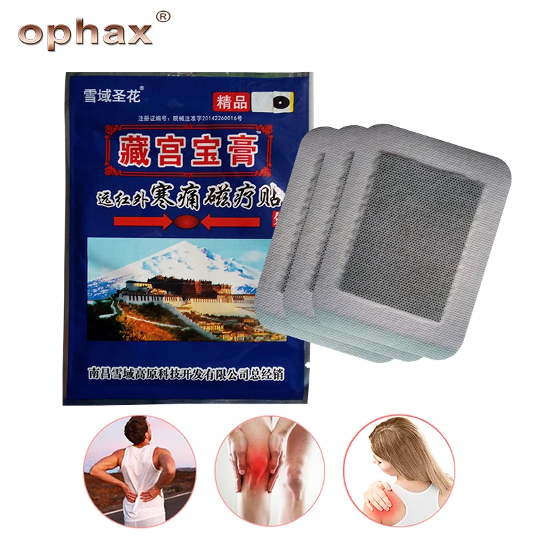

OPHAX 3pcs/bag Chinese Herbal pain patch Treatment of rheumatoid arthritis/cervical spine/back joint pain Magnetic therapy