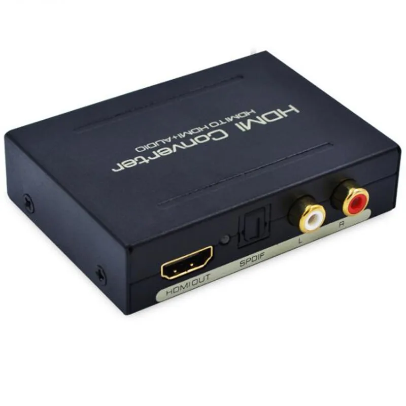  V1.4 HDMI to HDMI Converter Extractor Splitter SPDIF R/L+Video Audio outHDCP Remover US & EU Plug A