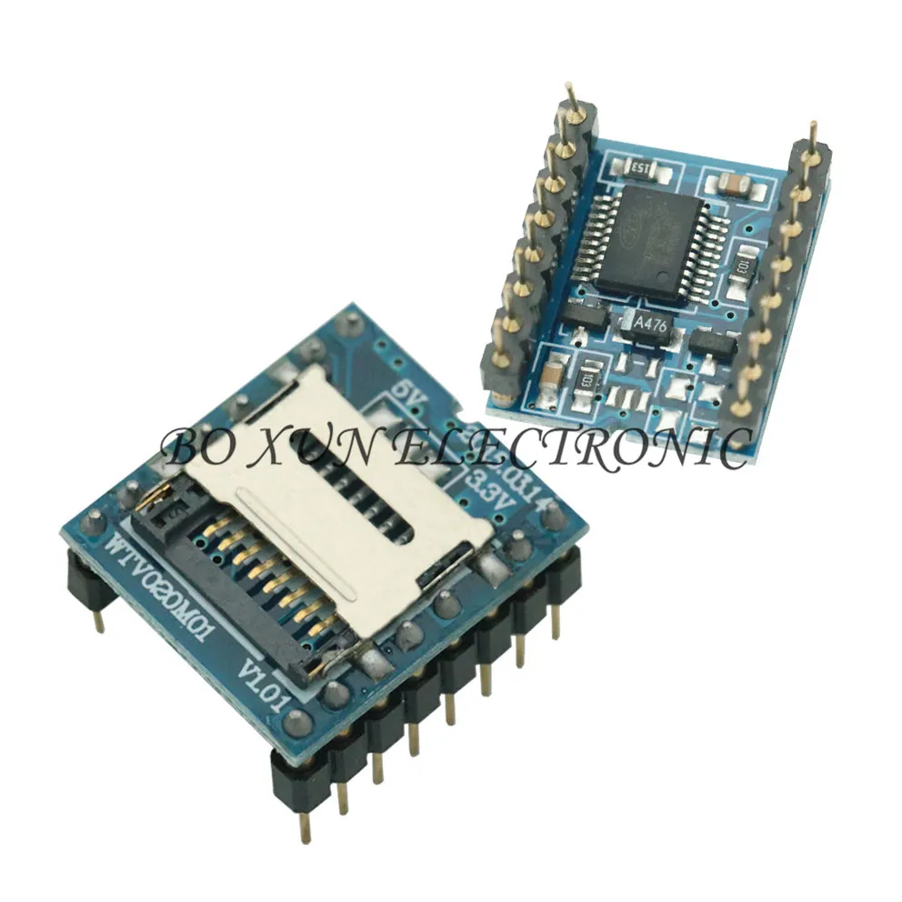 WTV020 WTV020-SD WTV020SD-20SS мини SD карта MP3 звуковой модуль голосовой для PIC Arduino 2560 UNO R3