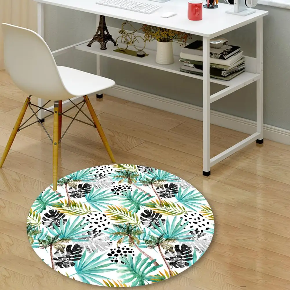 

Palm Leaf Design Round Table Sticker Self Adhesive PVC Film Waterproof Decal DIY Decor
