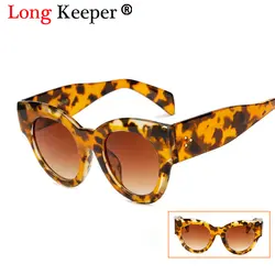 Длинные Хранитель пикантные модные «кошачий глаз» Для женщин Брендовая Дизайнерская обувь Для мужчин Большой Леопард кадр ретро Винтаж