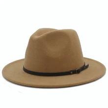 Шерстяная фетровая шляпа Hawkins фетровая Кепка с широкими полями дамская шляпа Trilby Chapeu Feminino шляпа для женщин и мужчин джазовая церковная Крестный отец шляпы сомбреро