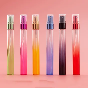 

1Pc 10ml Colorful Travel Glass Small Empty Aromatic Fragrance Fine Mist Spray Perfume Refillable Bottle Atomizer Portable Sample