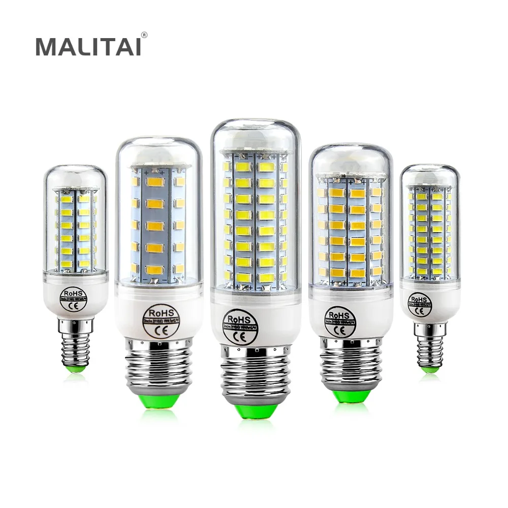 

1Pcs E27 E14 220V LED Corn lamp Spotlight Bulb 30 36 48 56 69 72 LEDs Replace 7W 12W 15W 20W 25W 30W Compact Fluorescent Light