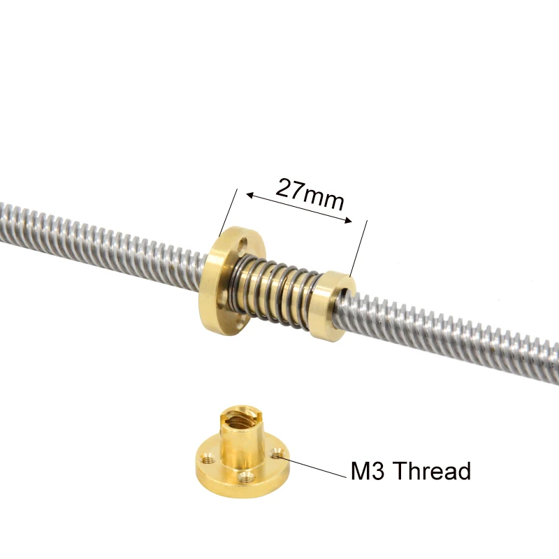T8 Гибкая гайка латунь 3d части принтера высокое качество для свинцового винта для ender 3