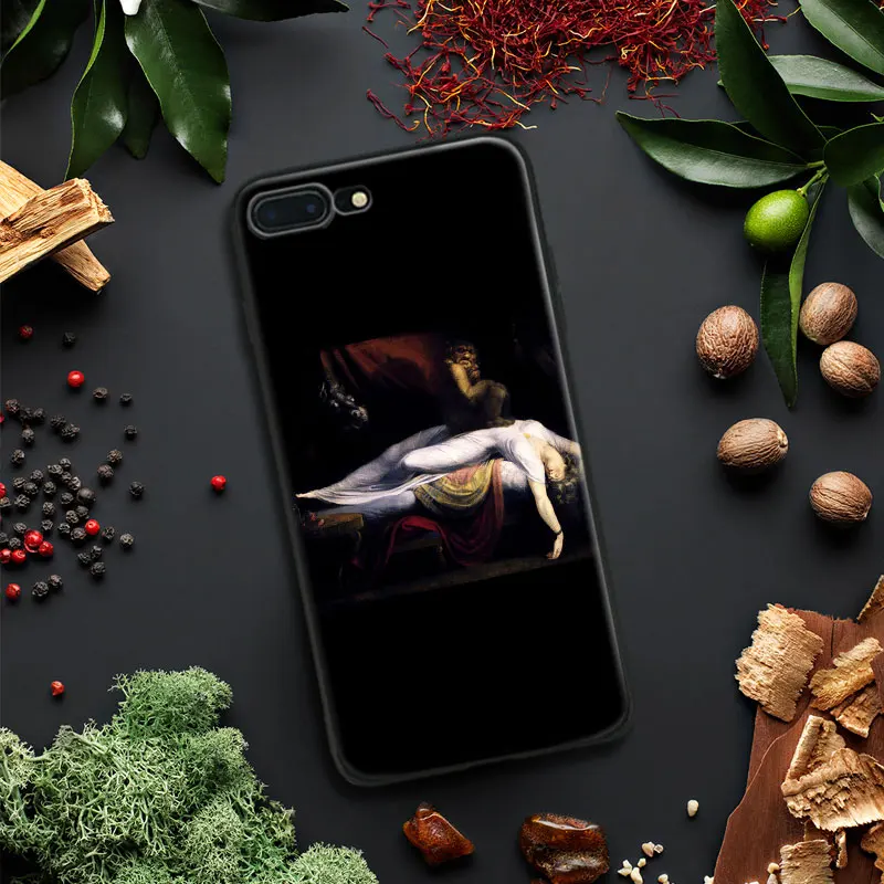 

The Nightmare Painting Art famouspaint Tpu Soft Silicone Phone Case Cover Shell For Apple IPhone 5 5s SE 6 6s 7 8 Plus X 10