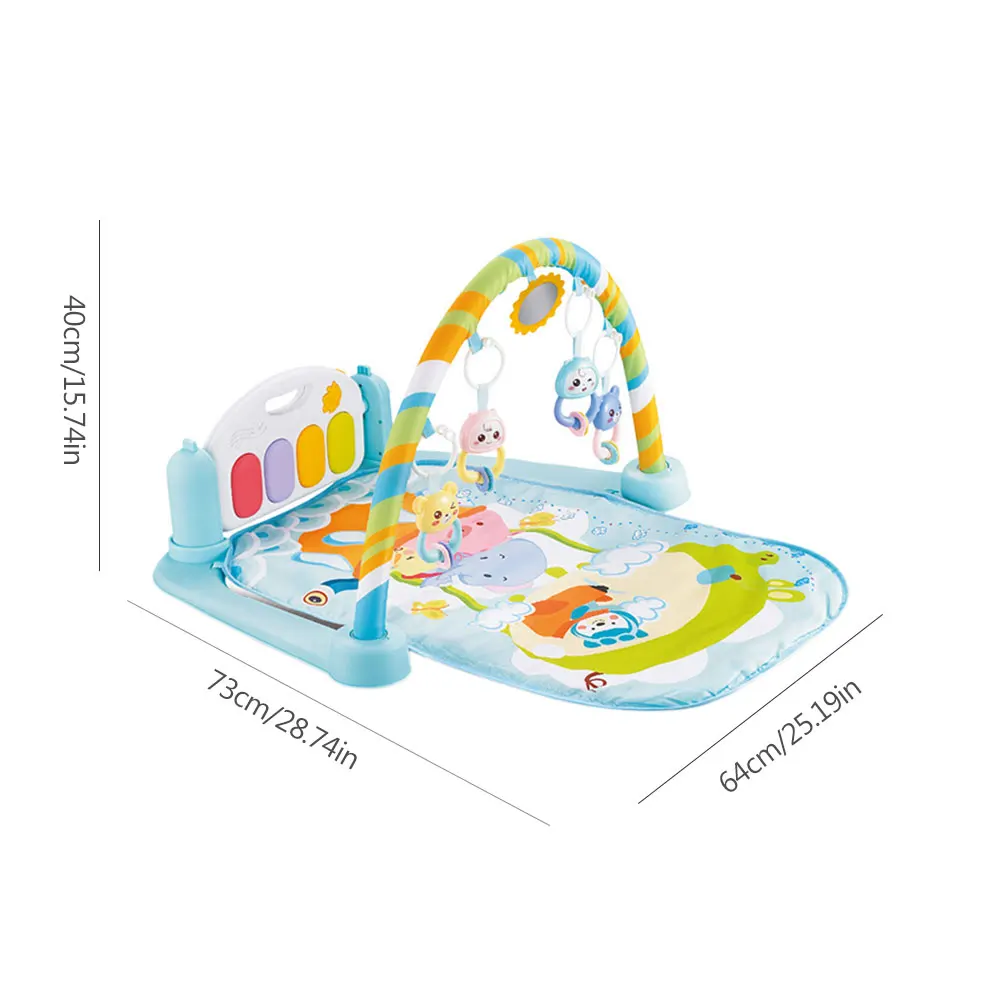 Tapete de Fitness Conjunto de Musculação Brinquedo para Bebês Bebê Jogar Brinquedo Quadro Pedal Piano Música Tapete Gym Kick Play Lay Sentar 0-12months 13 tapete gym kick play lay sentar brinquedo para bebês