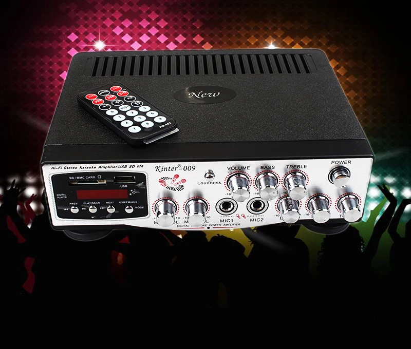 Kinter 009 2 0 Усилитель USB/SD кард ридер воспроизведение (формат MP3)/FM электронный fm