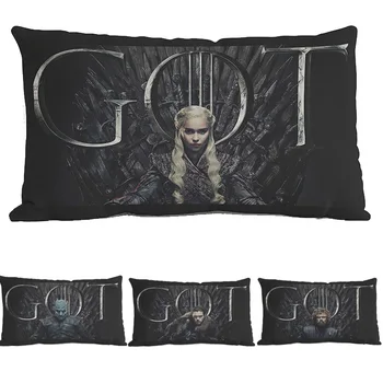 

New Game Of Thrones Character Iron Throne Long Waist Pillow Case Home Sofa Chair Decoration Rectangle Cushion Cover