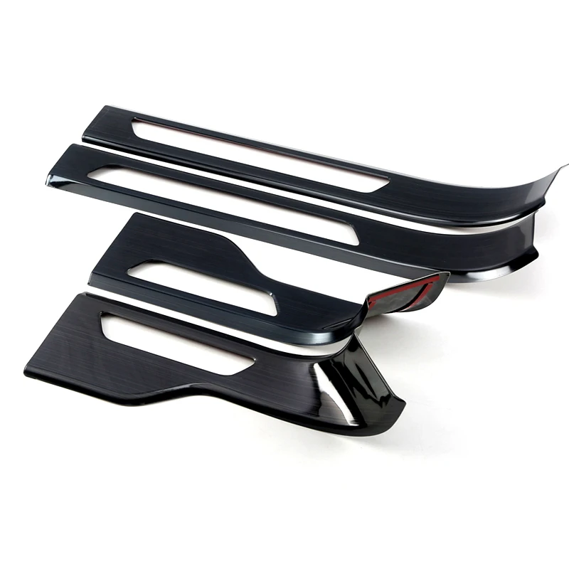 

For Porsche Cayenne 2018 2019 Stainless Steel Accessories Inner Side Door Sill Scuff Plate Threshold Cover Trim 4PCS
