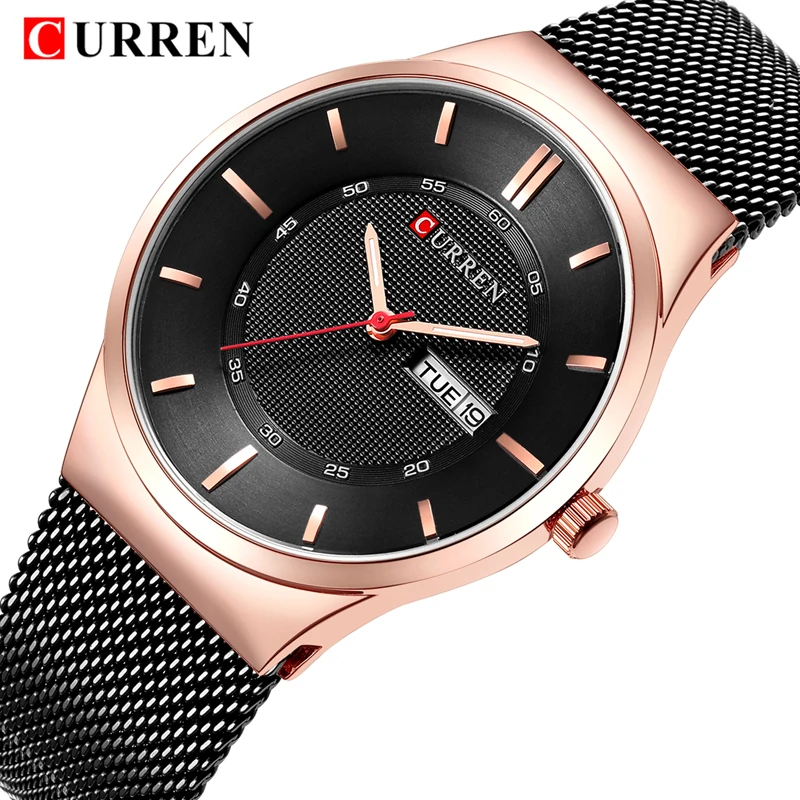 

CURREN Men Watch Top Brand Luxury Waterproof Fashion Sport Simple Watch Men Ultra Thin Quartz Watch Clock Relogio Masculino