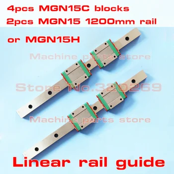 

15mm Linear Guide MGN15 L= 1200mm linear rail way + MGN15H Long linear carriage for CNC X Y Z Axis