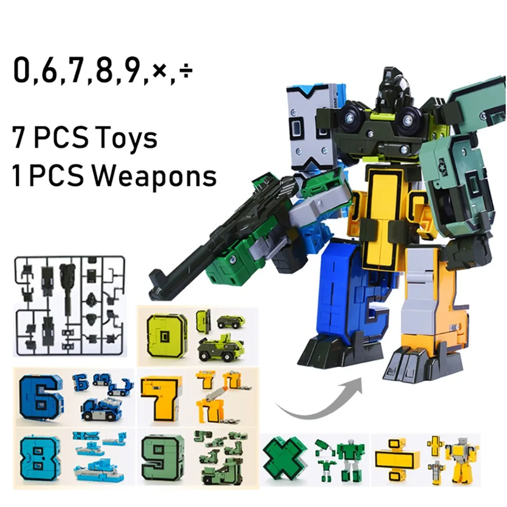 15 шт. робот-трансформация, сборные строительные блоки, количество, деформация, робот, развивающие фигурки, игрушки для детей, подарки