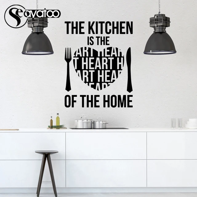 Best Offers Kitchen Is Heart of Home Vinyl Wall Decal Sticker Love Quote Words Dining Room Pattern Stickers 46x58cm Best Offers Kitchen Is Heart of Home Vinyl Wall Decal Sticker Love Quote Words Dining Room Pattern Stickers 46x58cm