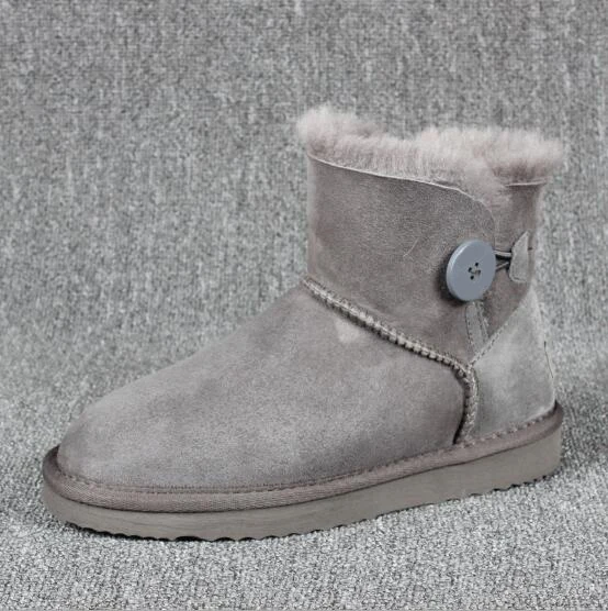

Top Quality Ugs Australia Women Snow Boots 100% Sheep Fur Waterproof Winter Warm Wool Outdoor Boots Brand Ivg Unisex Size US3-14