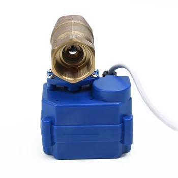

2-ways Motorized Ball Valve Brass G3/4" Dn20 Dc12v Electrical 3 Wire Replace