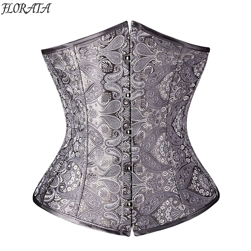 Floral Corset Sexy Lingerie Gothic Steampunk Sexy lace Corset Tops up Boned Waste Trainer