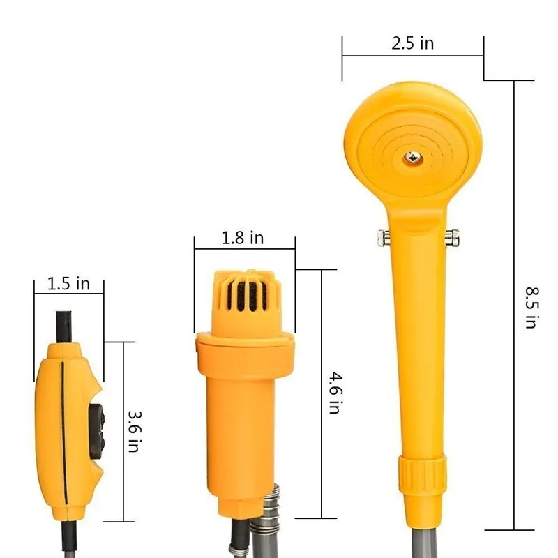 Переносной походный душ, набор, USB DC 12 V, Душ под давлением, походный, для путешествий, для автомобиля, для домашних животных