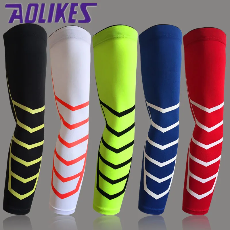 1Pcs Spandex Arm Warmer Bike Basketball Elastic Compression Arm Sleeves