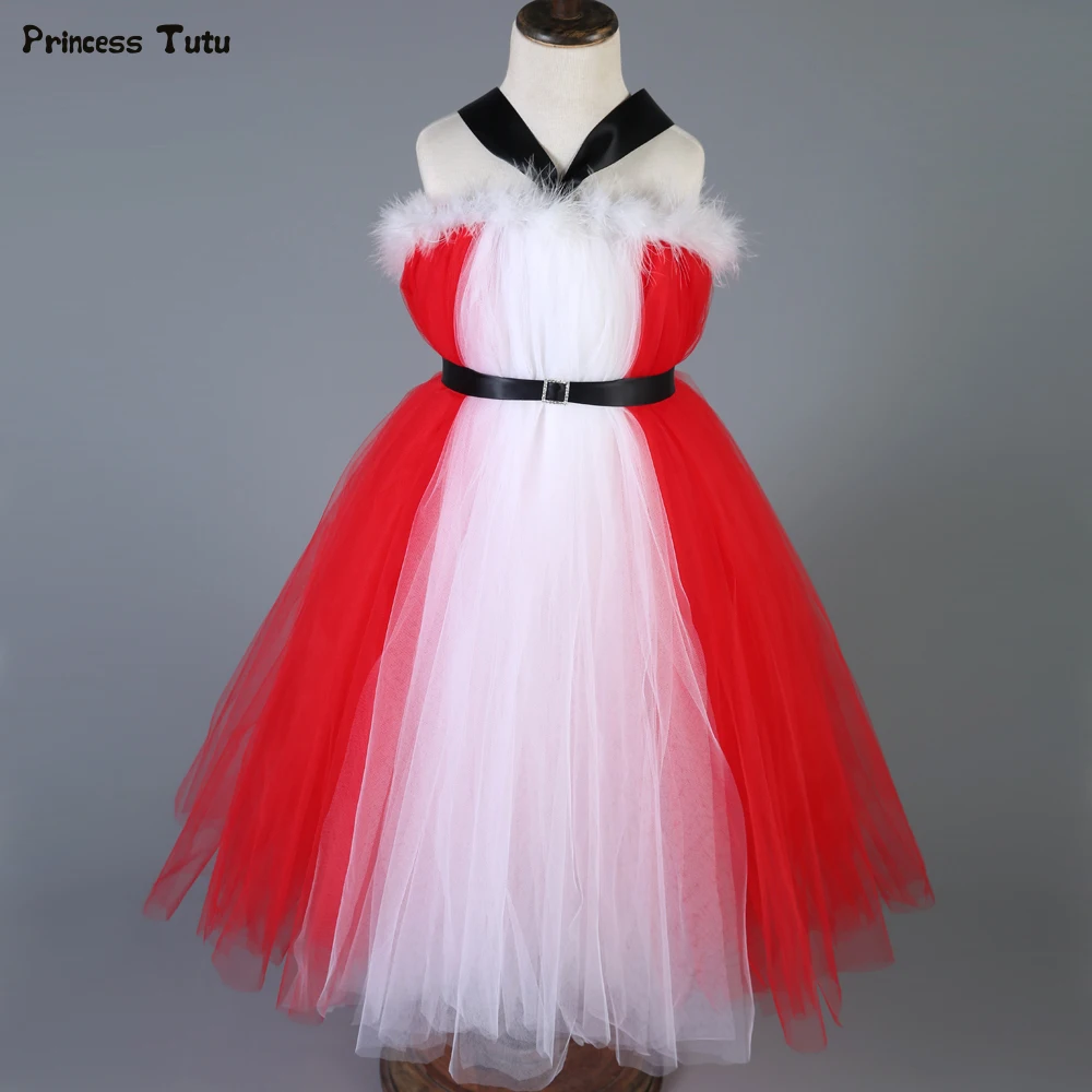 kids red christmas dress