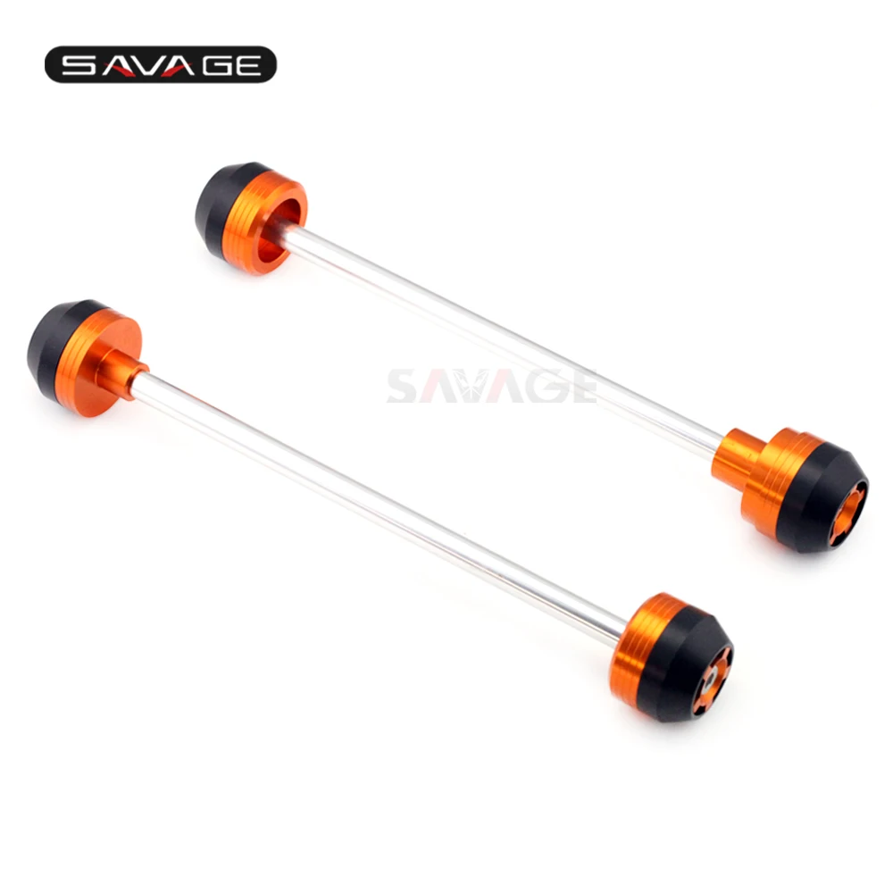 

Front Rear Axle Fork Wheel Protector Sliders For KTM 690 DUKE DUKE690 2012-2015 2013 2014 12 13 14 15 Falling Protection Cap Pad