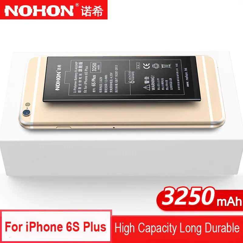 Nohon аккумулятор для Apple iPhone 7 6 6 S Plus айфон 6splus 6plus запасная батарея для iPhone6 iPhone7 Bateria Высокая емкость Бесплатные инструменты