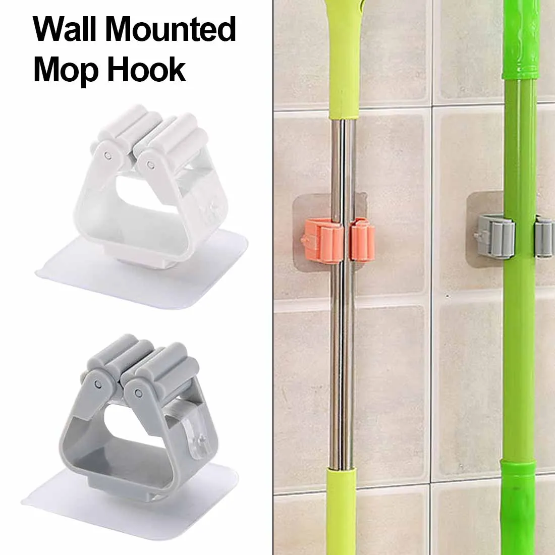 حامل ممسحة رف الحائط تخزين منظم أشتات فرشاة مكنسة مظلة شماعات هوك رفوف للحمام المطبخ