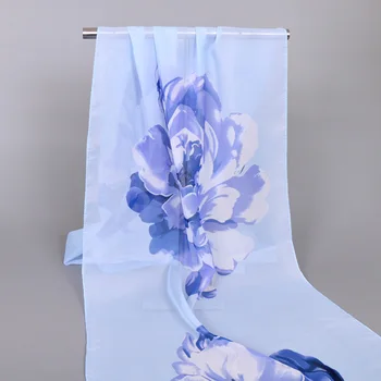 

Women printe floral long scarf/scarves beach chiffon silk floral Muffler 4 color shawls/scarf 10pcs/lot 155*50cm