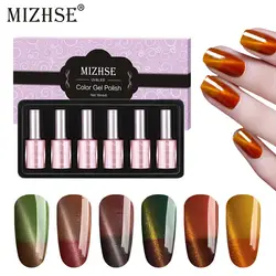 MIZHSE 18 мл кот глаза гель-лаков Магнитная Cat гель для ногтей Top Coat Лаки ногтей 3D Хамелеон Цвета изменение магнитного Magic