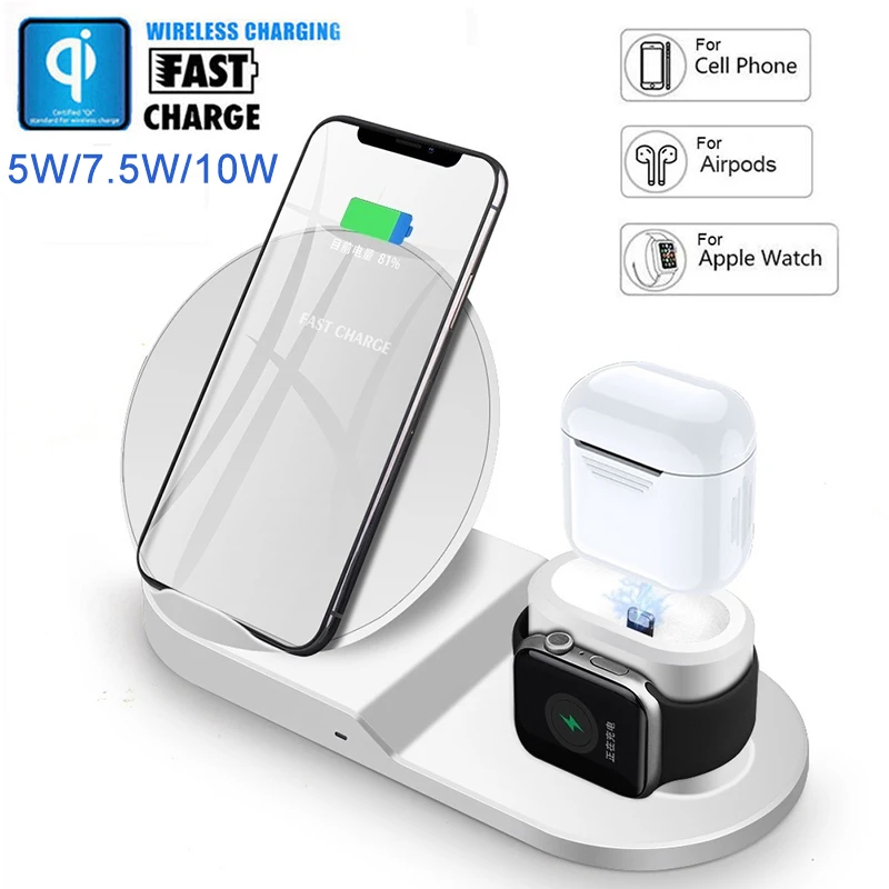 

3 in 1 10W Fast Wireless Charger for VicTsing Stable Chip Charging Stand Wireless Charger for Android iphone All IOS Products