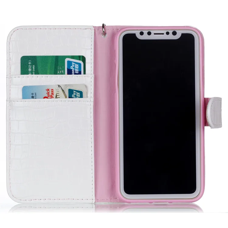 iphone 8 crocodile pattern flip case (15)