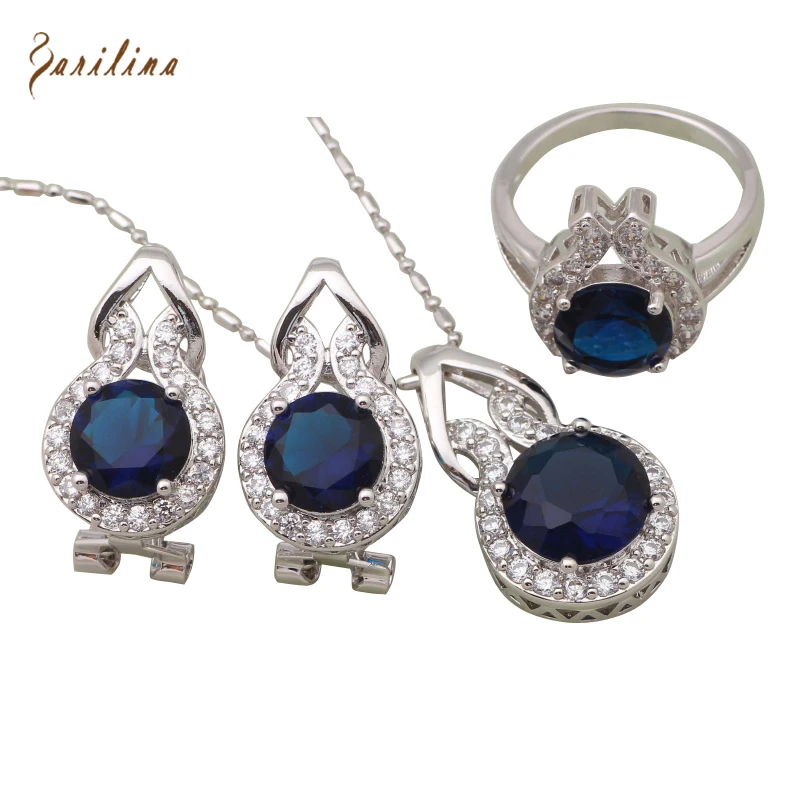 Комплект из кольца и серёг серебристого цвета с фианитом|fashion jewelry set|jewelry setsjewelry sets