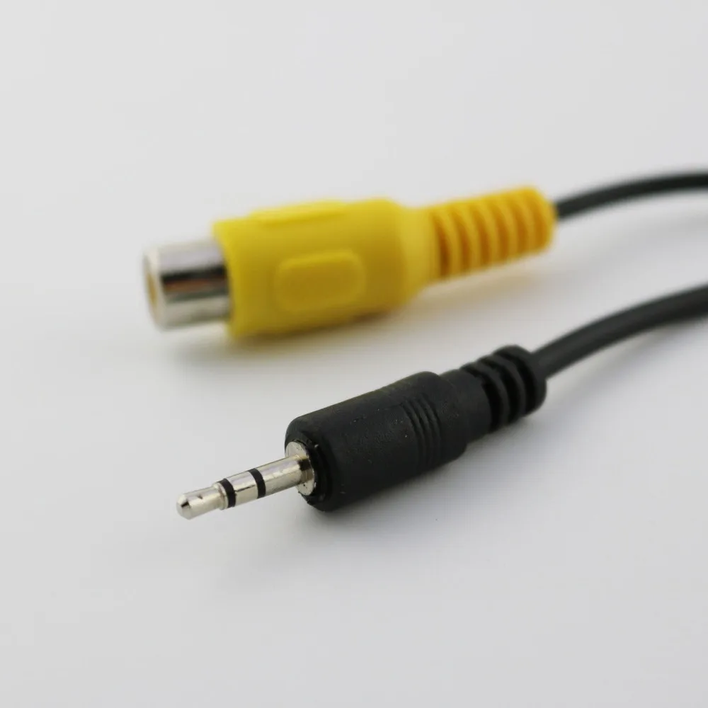 1 шт. 2 5 мм стерео 3 полюсный штекер на 1x RCA Женский видеоадаптер аудиокабель 20