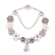 DodocharmsNew цветок бусины кулон серии DIY подходит для женщин браслеты высокого качества подарки Европейская мода ювелирные изделия