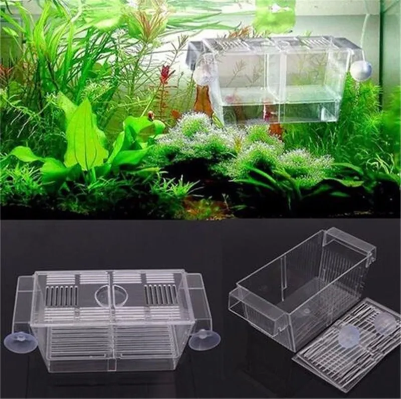 

Large Plastic Transparent Fish Aquarium breeding box Self-floating separation box Acrylic Tanks Hatchery small fish