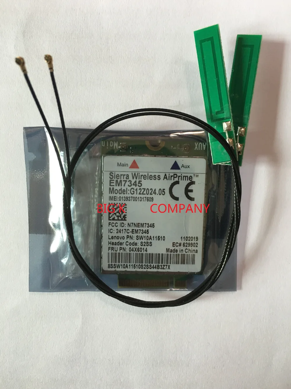 Prix pour JINYUSHI Pour EM7345 FRU 06X6014 Nouveau et Original AirPrime + 2 pcs Antenne NGFF GOBI5000 4G LTE pour Thinkpad L440 L540 T431S W540 Prix pour JINYUSHI Pour EM7345 FRU 06X6014 Nouveau et Original AirPrime + 2 pcs Antenne NGFF GOBI5000 4G LTE pour Thinkpad L440 L540 T431S W540