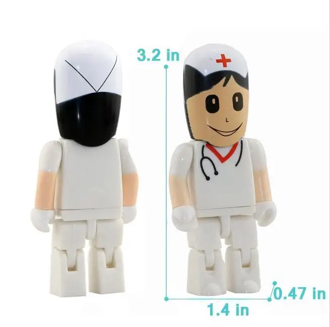 New arrival Doctors USB stick nurses memory stick Lovely pendrive cartoon usb flash drive 8gb pen drive 16gb 32gb 64g flash card
