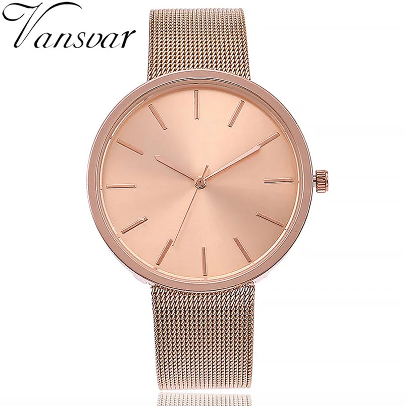 

Brand Fashion Rose Gold & Silver Mesh Band Wrist Watch Casual Women Quartz Watches Gift Relogio Feminino Drop Shipping