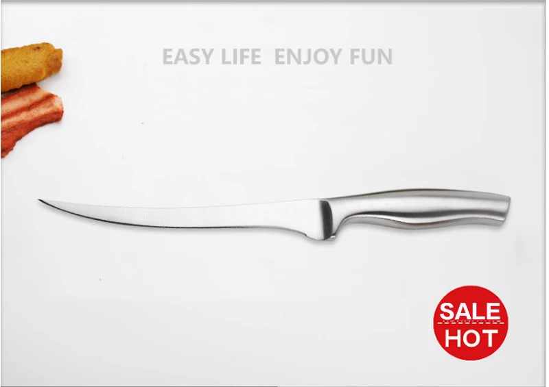 RSCHEF 7 дюймов качество Нержавеющая сталь Кухня филе Ножи потрошение рыбы Скульптура нож в японском стиле обвалочный нож