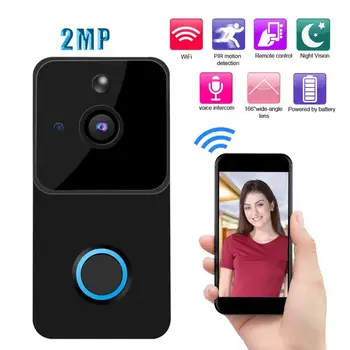 

1080P Smart Home Security Wireless WiFi HD Smart Camera Doorbell IR Visible Intercom