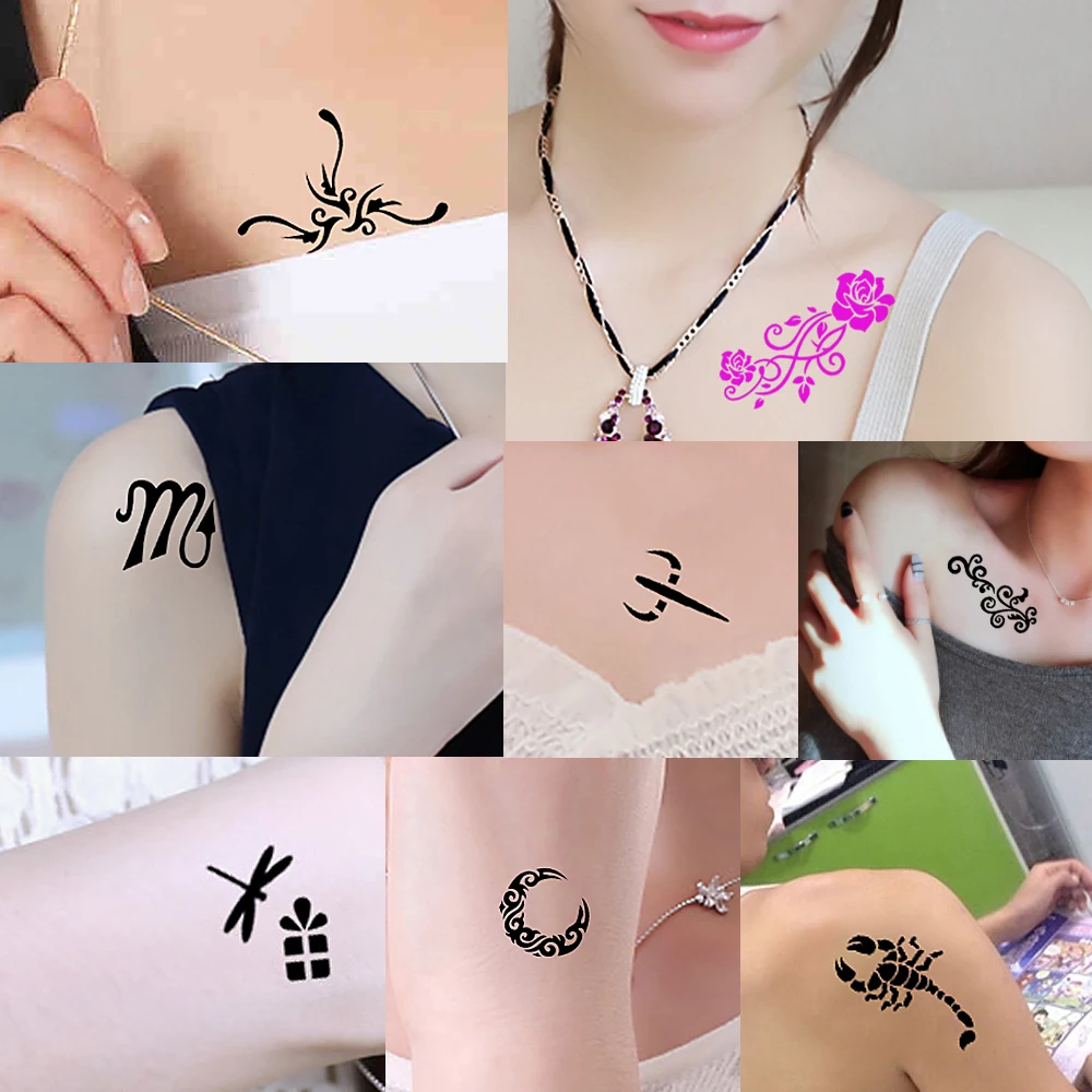 1 sheet small henna tattoo indian stencil music play button word 1 sheet small henna tattoo indian stencil music play button word
