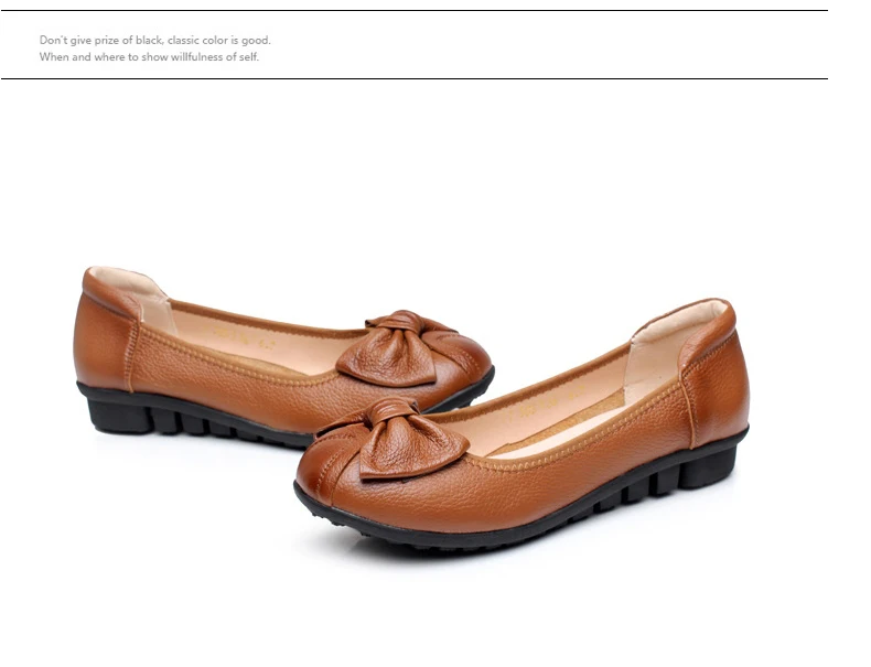 Плюс Размеры (34-43) Лоферы для женщин удобные Женская обувь на плоской подошве из натуральной кожи Женская повседневная обувь для медсестер