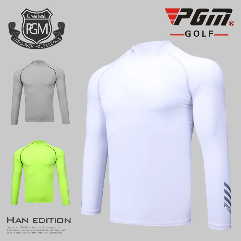 

2018 PGM Golf Clothing men's golf t shirts Summer Sunscreen Breathable Undershirt men's Long Sleeved t shirt Size M-XXL