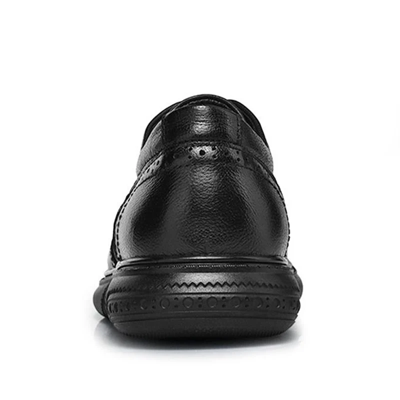 Respirable 38 Real Los Ocio Up Moda Casual Calzado Negro Diarios Hombres Zapatos 46 Tamaño De Del Lebaluka Clásicos Lace Brogue Cuero qxn4vgw45