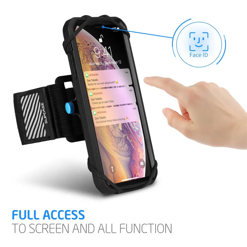 

Detachable Workout Sports ArmBand SUPCASE Quick Mount Running Phone Armband For iPhone X/XS Max/XR,For Galaxy Note 9/S9/S8 Plus
