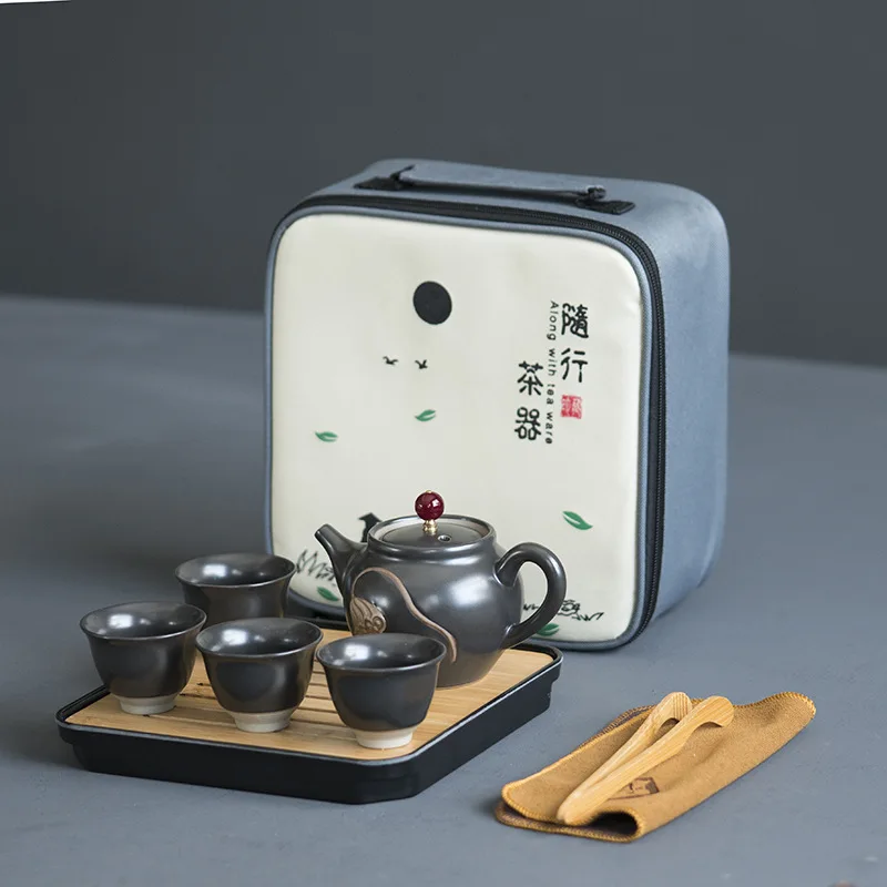 Chinese Kung Fu Teaware Sets Portable Travel Tea Set Ceramic Teapot Teacups Teaset Of Tea Ceremony Traveller Teaware With Bag Chinese Kung Fu Teaware Sets Portable Travel Tea Set Ceramic Teapot Teacups Teaset Of Tea Ceremony Traveller Teaware With Bag