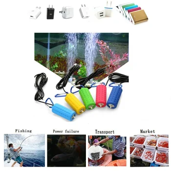 

Portable Mini USB Aquarium Fish Tank Oxygen Air Pump Mute Energy Saving Supplies Aquatic Terrarium Filter Fish Tank Accessories