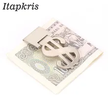 Itapkris мужской Алюминиевый зажим для денег, Высококачественный бизнес-кошелек монета из нержавеющей стали, карманный складывющийся кошелек, держатель для долларов