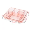 MeyJig Makeup Cosmetic Storage Box Desk Bathroom Organizer Large Capacity Makeup Display Case Brush Lipstick Holder 6
